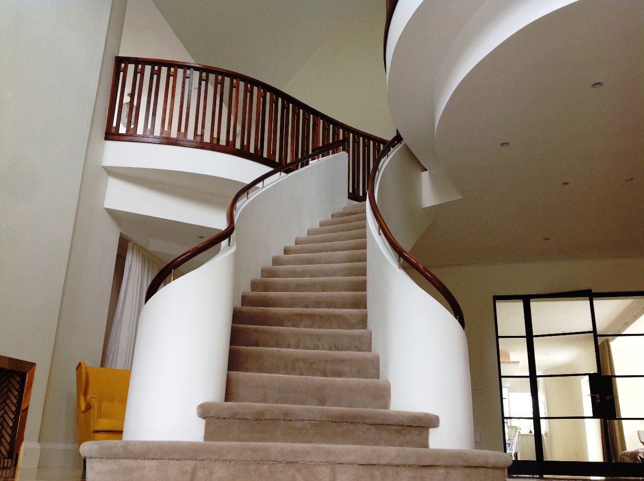 Curved Concrete stairs project in Kilkenny